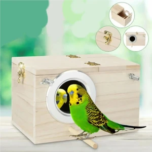 Little wooden reproduction box, parrot nest, nesting house, pigeon nest, Finch Home Tools 10 Main Sales Cage Cage - №3