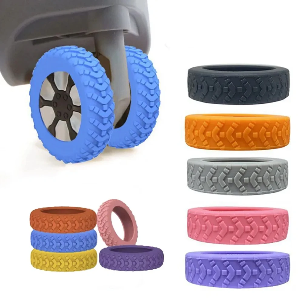8 Teile/satz Koffer Räder Schutz Abdeckung Stille Gummi Gepäck Roller Abdeckung Trolley Box Rollen Abdeckung Reise Gepäck Caster Sho