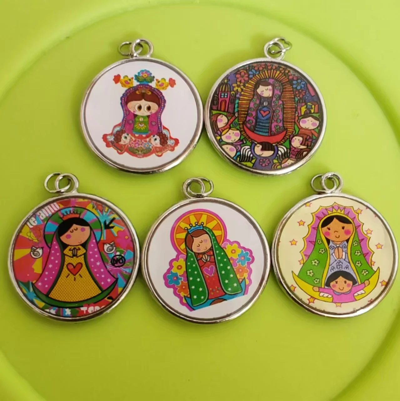 free ship 25pcs/pack baby virgin of Guadalupe model, charm pendant,alloy pendant, religous pendant special offer