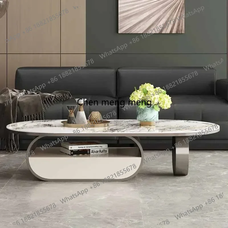 

Metal Corner Coffee Tables Oval Storage Luxury Minimalist Coffee Tables Balcony Premium Mesa Auxiliar Salon Home Furniture