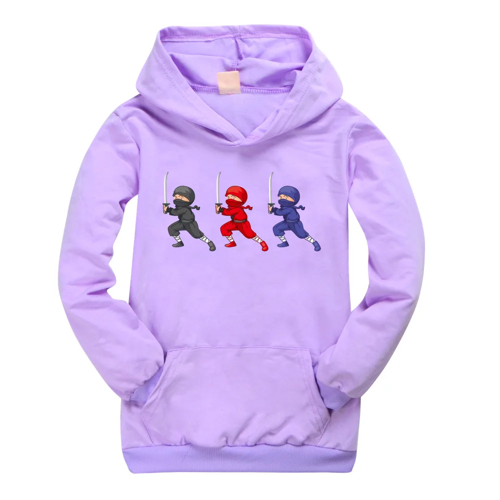 Kaus Hoodie anak-anak, baju Sweater Hoodie Ninja Kidz, jaket lengan panjang kartun, Hoodie bayi musim gugur/musim dingin