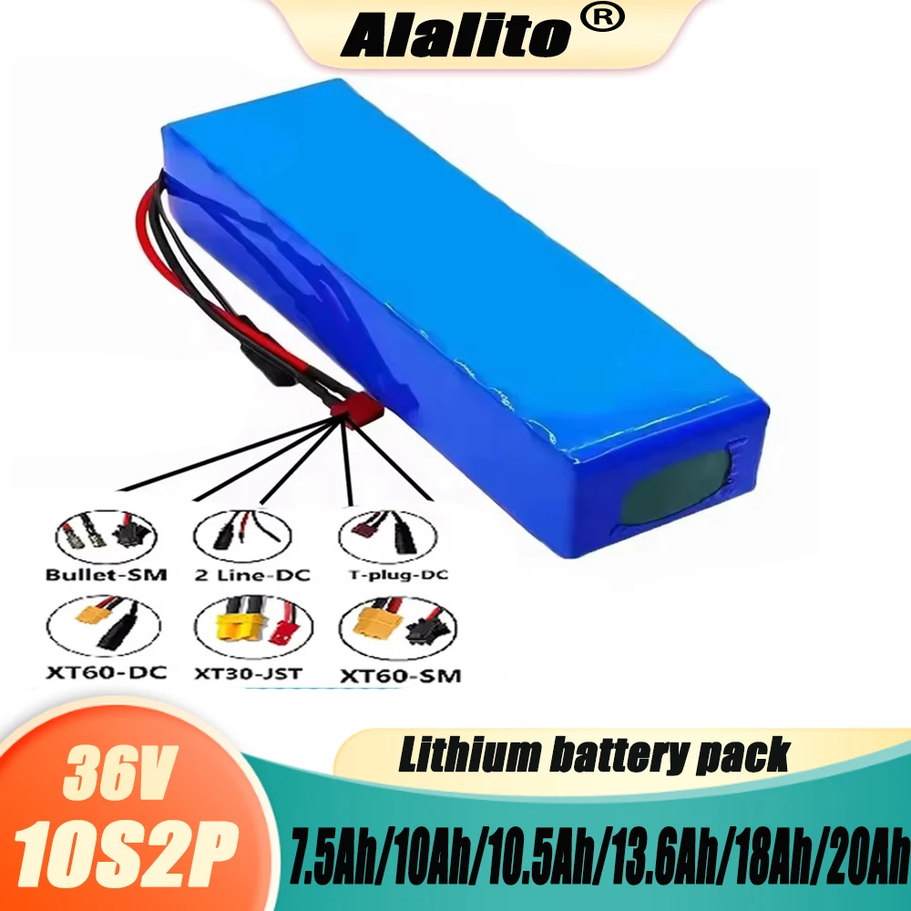 Nouveau 36V 7.5Ah/10Ah/10.5Ah/13.6Ah/18Ah/20Ah Scooter électrique au Lithium adapté à la plupart des scooters électriques pliables sur le marché