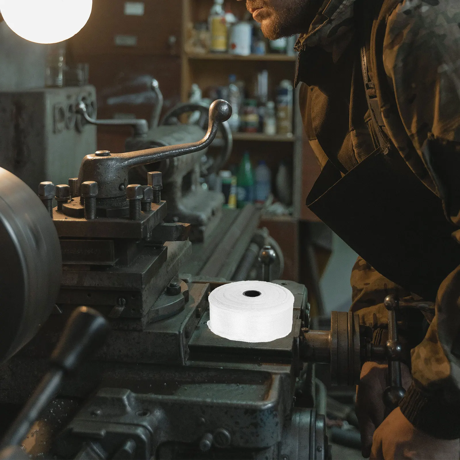 

Durable Fiberglass Cloth Tape Heat Insulation Fireproofing Welding Machine Protection Flexible Easy Use Non-Adhesive Woven