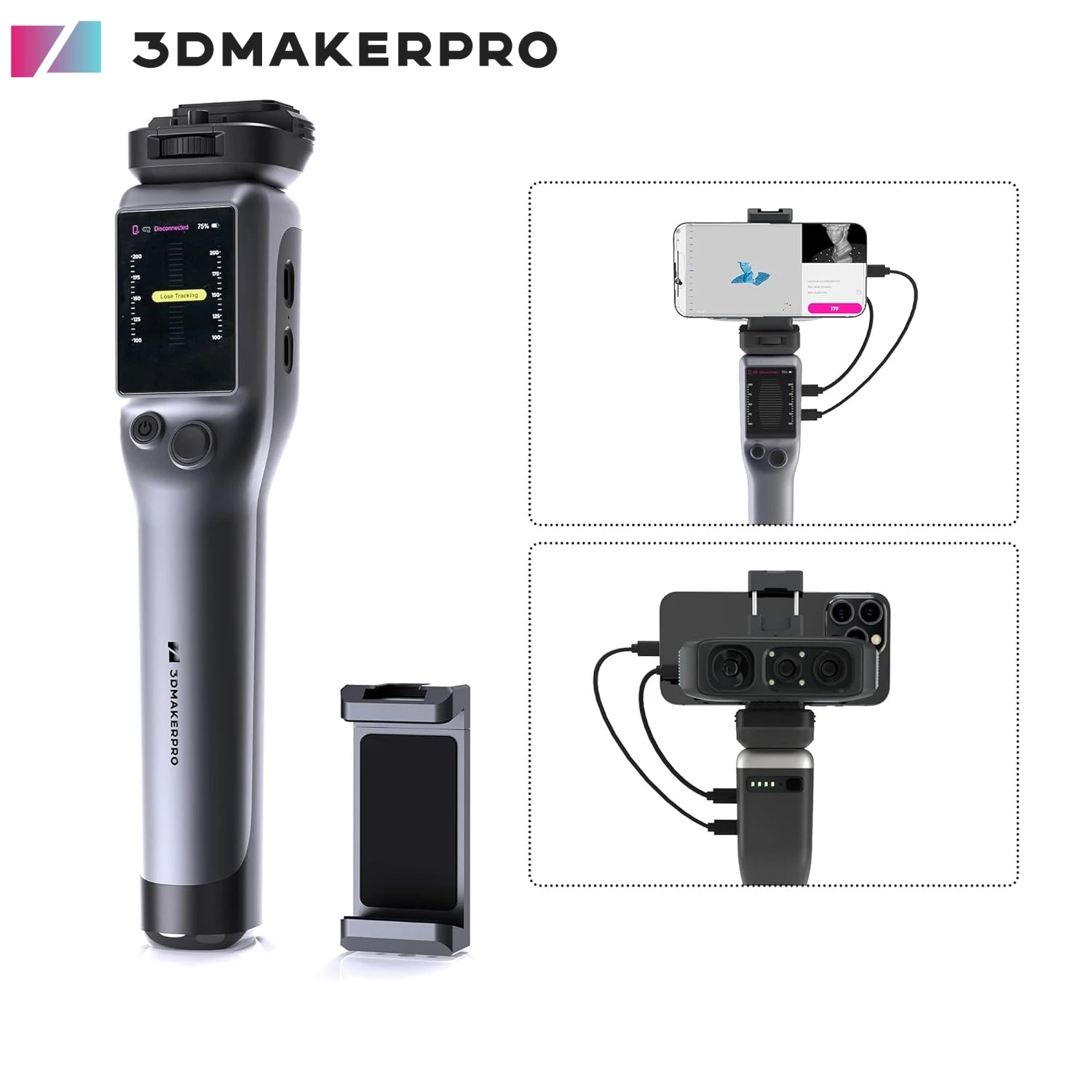 

3DMakerpro Portable Smart Grip for Moose Series 3D Scanner