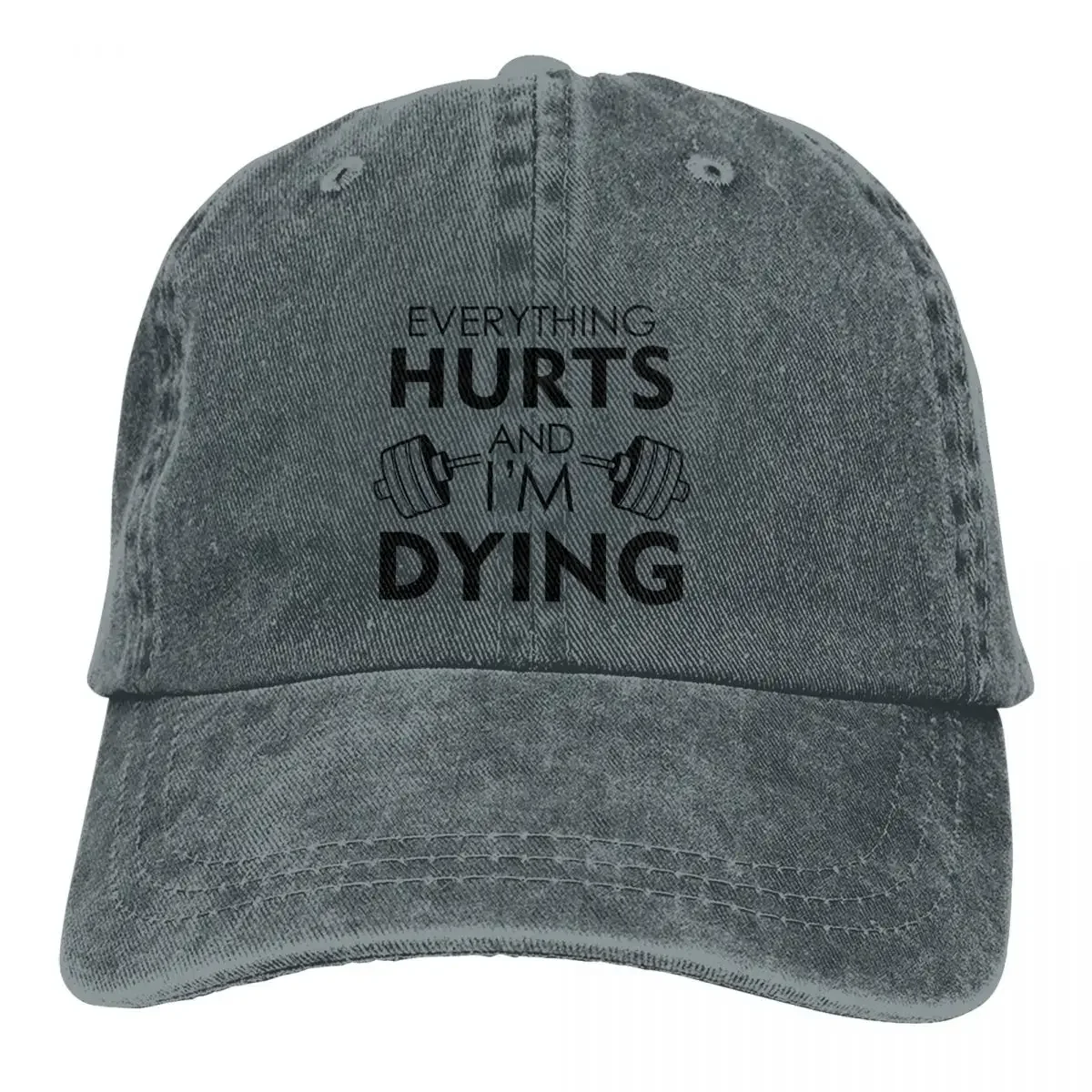 

Summer Cap Sun Visor Everything Hurts I'm Dying Hip Hop Caps Bodybuilding Fitness Cowboy Hat Peaked Hats