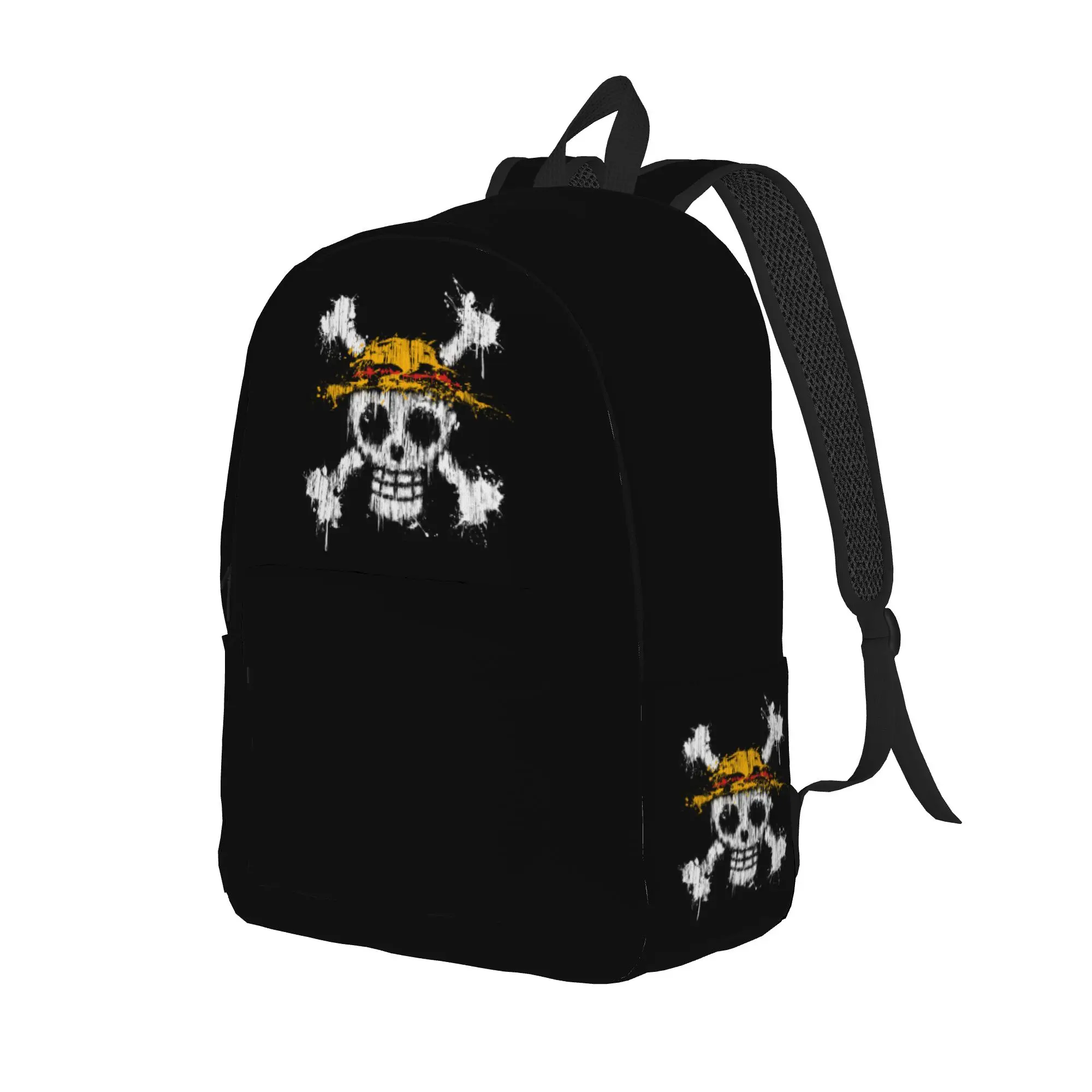 Luffys O-one-pieces  Fashion Backpack Outdoor Student Work Skull Daypack for Men Women College Canvas Bags