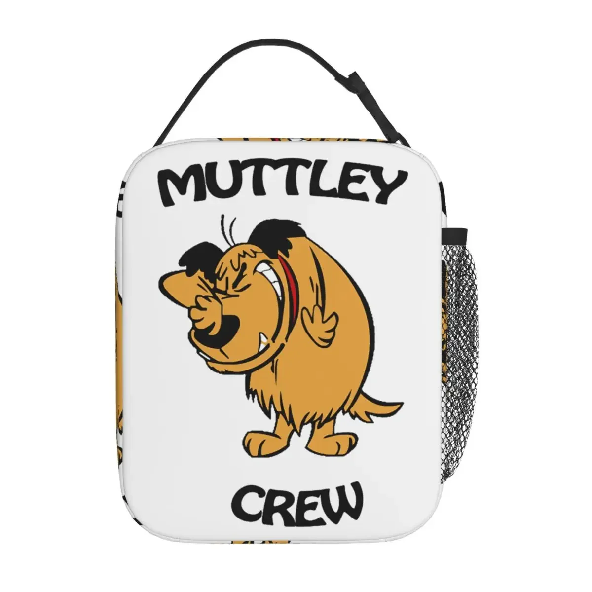 Wacky Races Muttley Cartoon Insulated Lunch Bag Cooler Meal Container High Capacity Tote Lunch Box Food Storage Bags Work Picnic