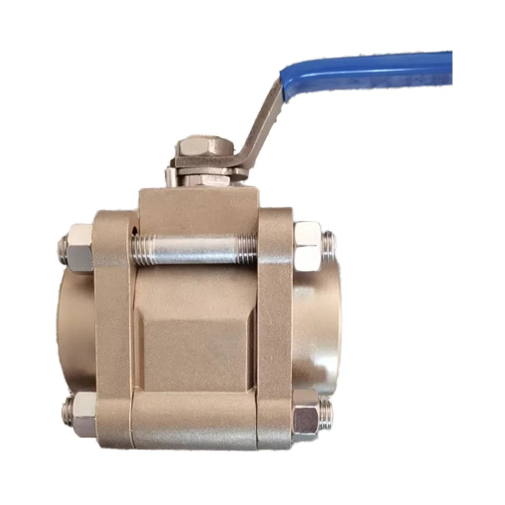 

OEM High-Temperature Brass Three-Way Manual Control Ball Valve C95800 Structure for Seawater Oil Water Media