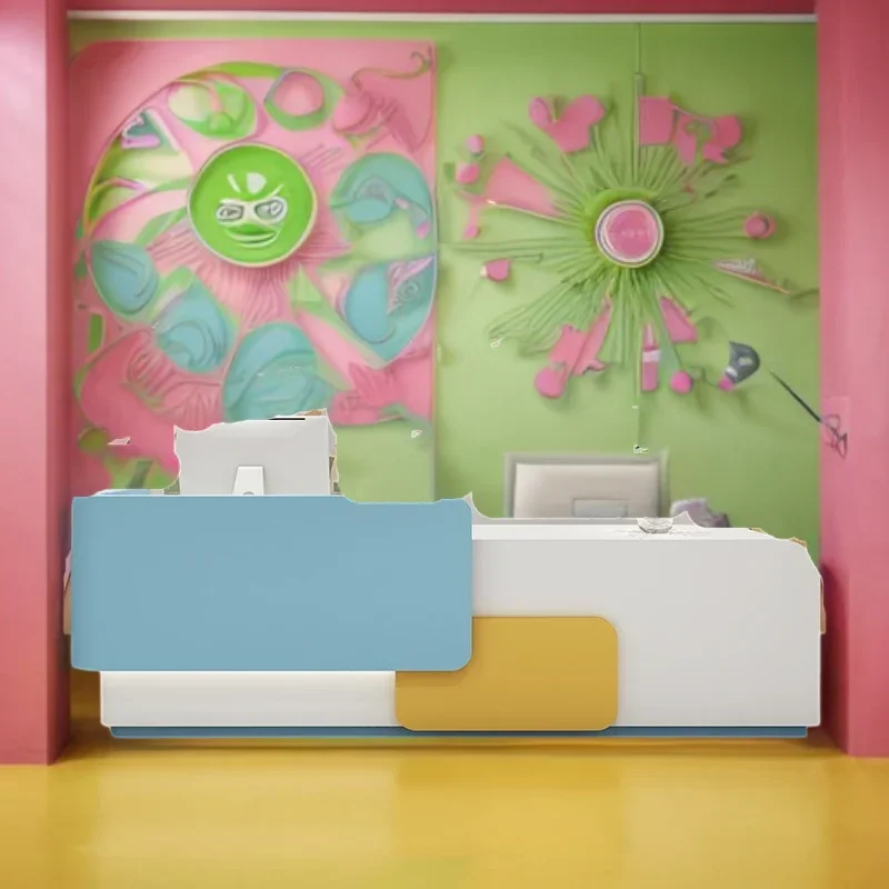 

Центральная стойка клиента, стойка регистрации, стойки регистрации, столы для салона красоты Pulpito, стол, коммерческая мебель, бизнес-офис