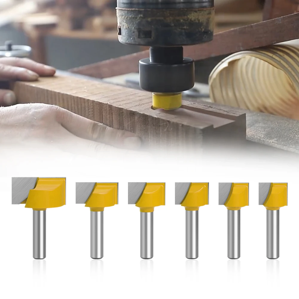 AURWOF 8mm Shank bawah pemotong penggilingan slot pemotong ukiran mesin bawah membersihkan Router Bit Set untuk pertukangan C0800617