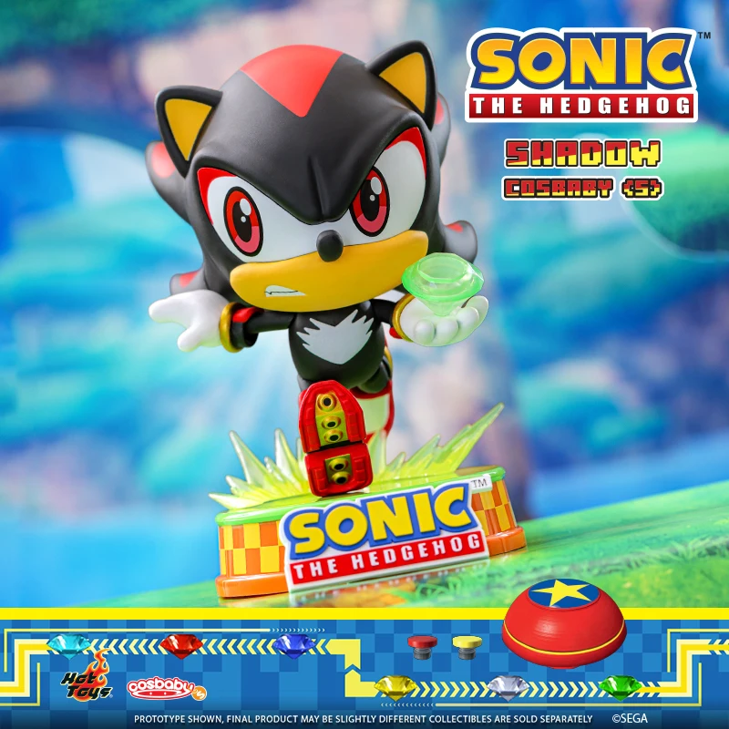 

Hot Toys Sonic the Hedgehog Cosbaby Shadow Sonic Figure Game Collectible Birthday Christmas Gifts