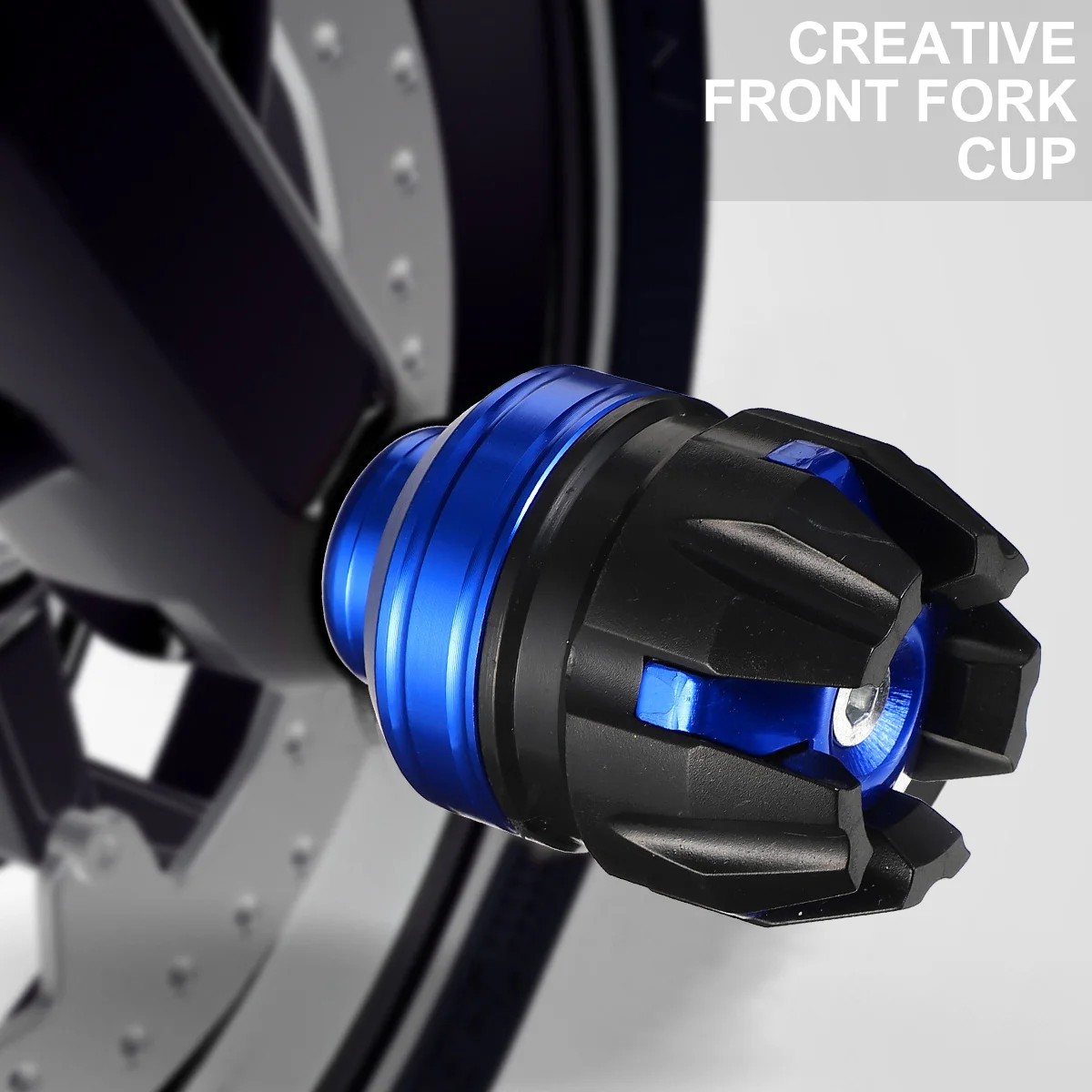 

2PCS Anti Collision Cup Durable High Temp Resistant Corrosion Front Fork Aluminum Alloy Motorbike Wheel Accessories Fall
