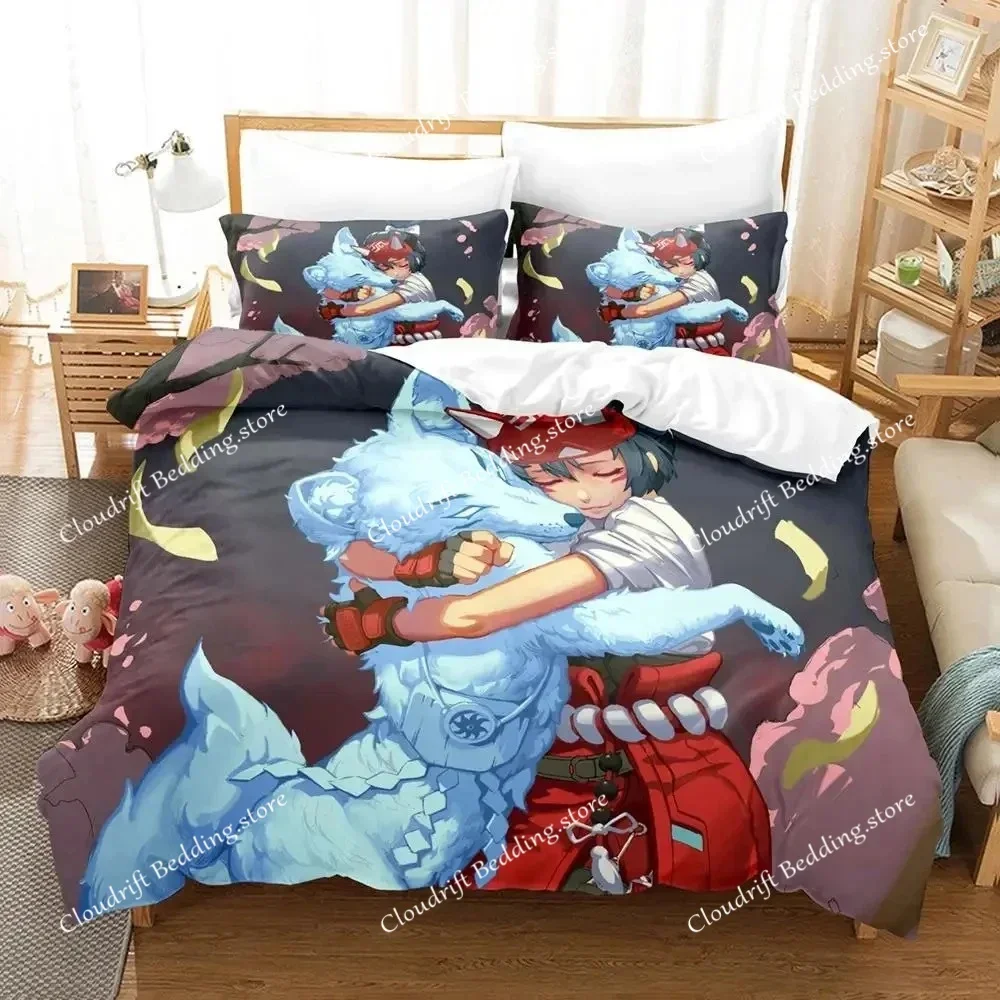 Game Overwatch Kiriko Heads Bedding Set Boys Girls Twin Queen Size Duvet Cover Pillowcase Bed Kids Adult Home Textileextile026