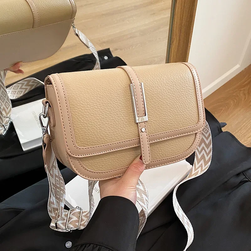 

Сумка через плечо, большая вместимость, новая модная тенденция, повседневная индивидуальная универсальная сумка на плечо, 2021, широкая сумка на плечо для женщин