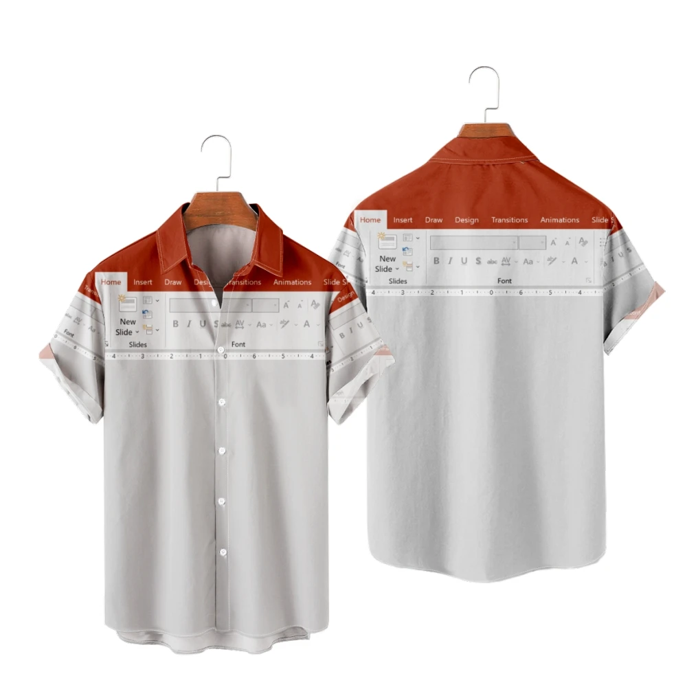 

Funny Photoshop Excel Toolbar Hawaiian Shirt Editor Humor Shirts Harajuku Fashion Workplace Work Clothing Hip Hop Gifts Clothing