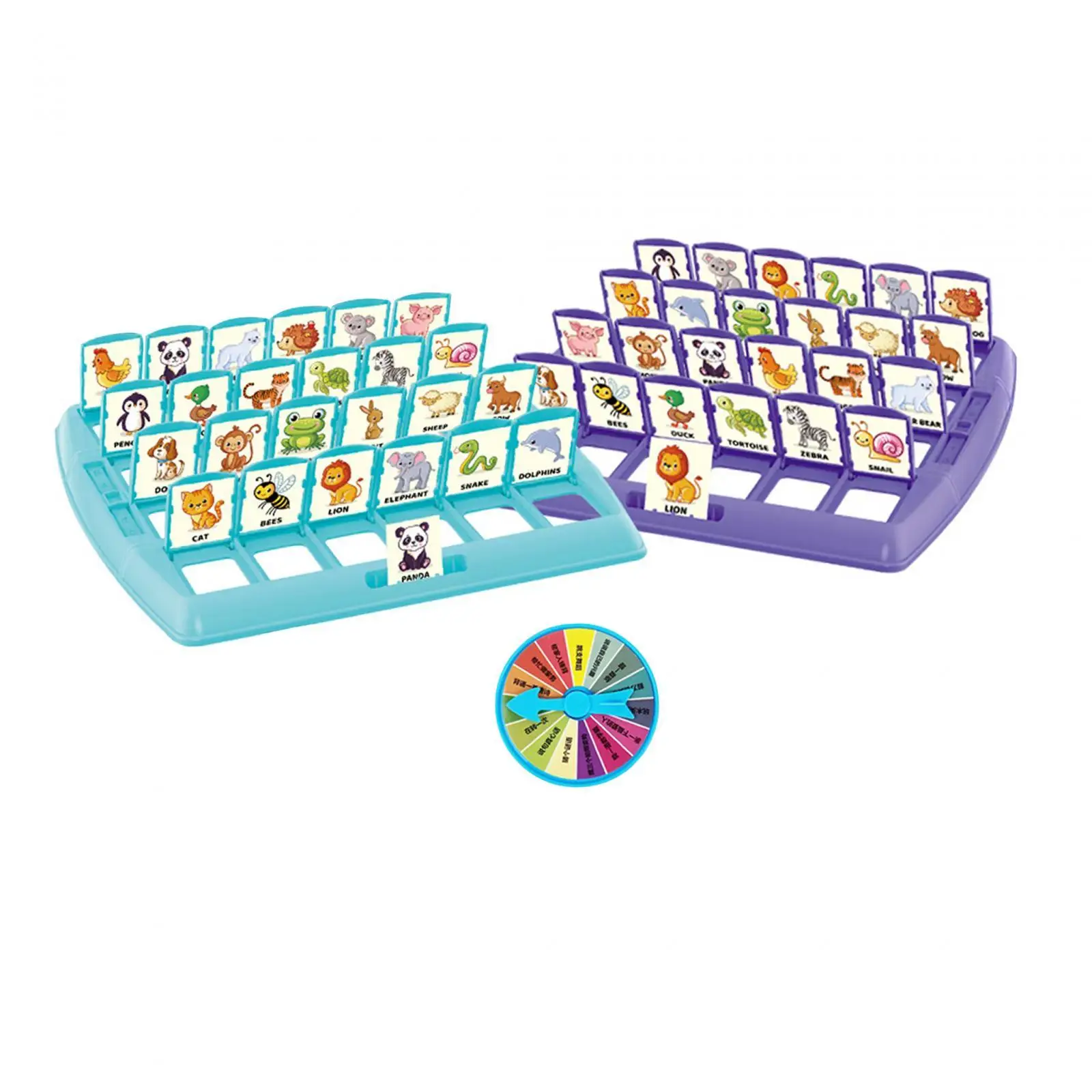 Guessing Who Game Reasoning Game 2 Players Battle Game for Children Travel Games