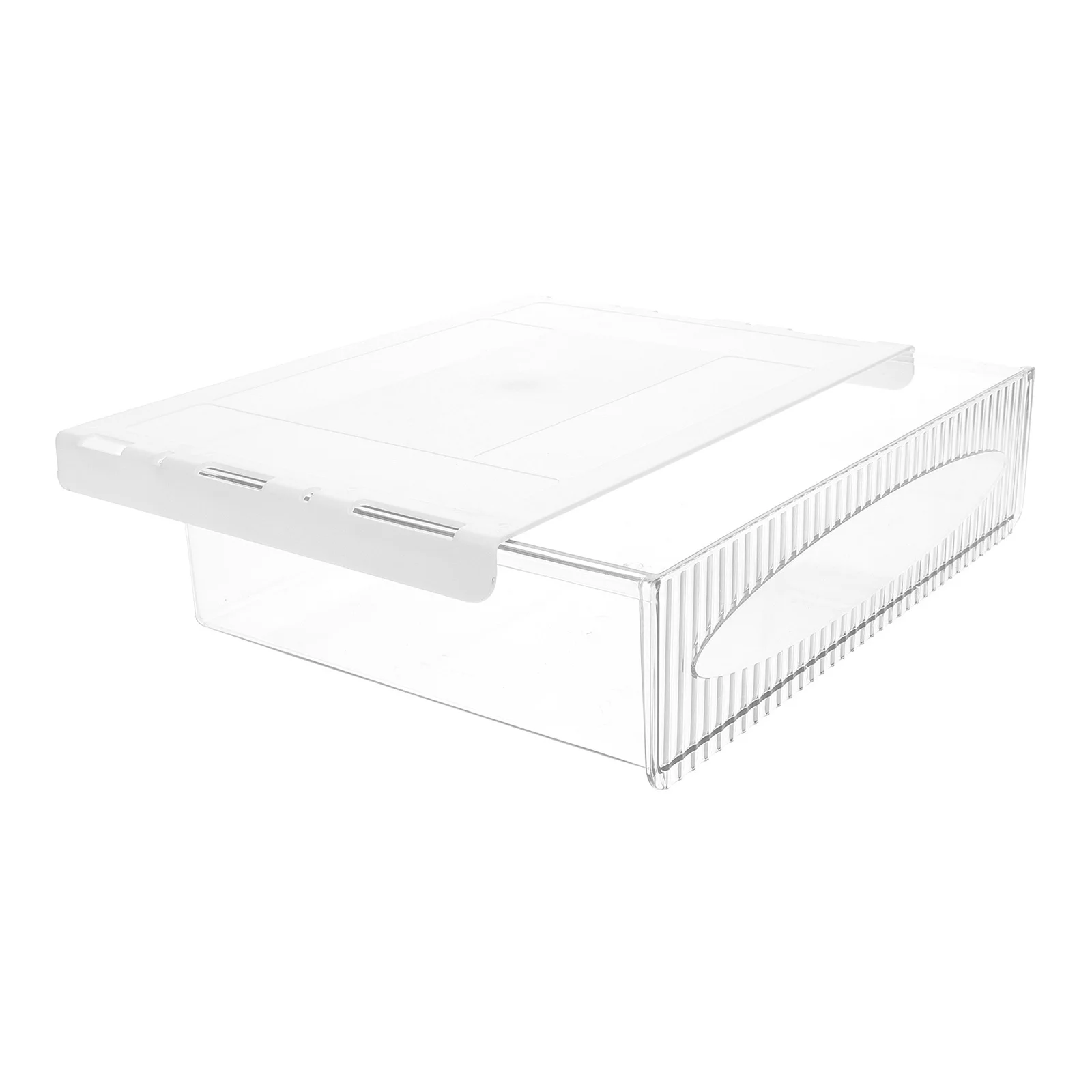 

Under Desk Drawer Organizer Plastic Hidden Storage Box Large Capacity Adhesive Drawer For Office Supplies Under Table