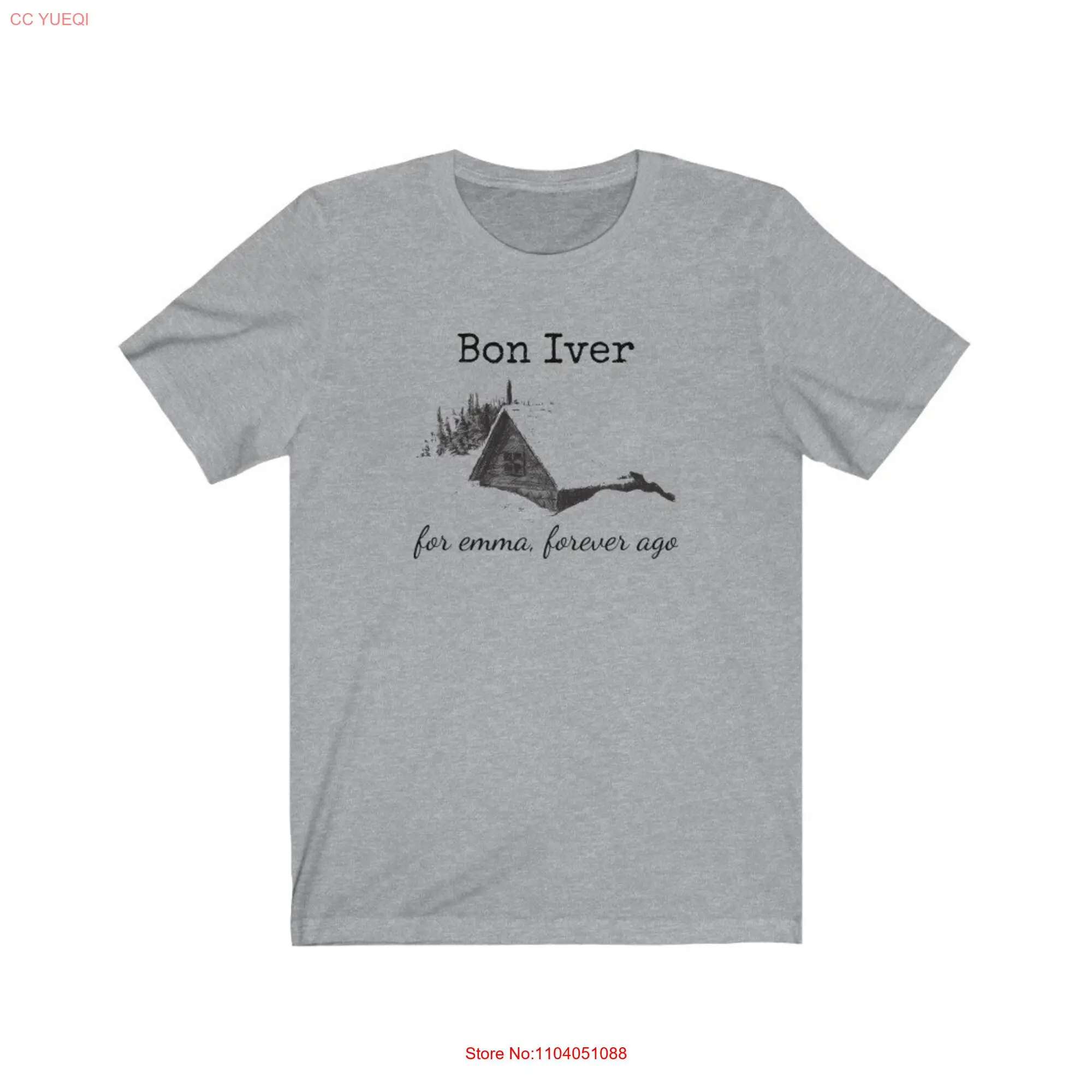 Bon Iver para Emma, Manga Longa ou Curta, Camiseta