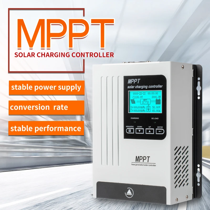 MPPT 60A 80A 100A  MPPT  12V 24V 48V for Solar Panels,  Smart Solar Charge Controller  MPPT LiFePO4 Lithium Battery, LCD Screen