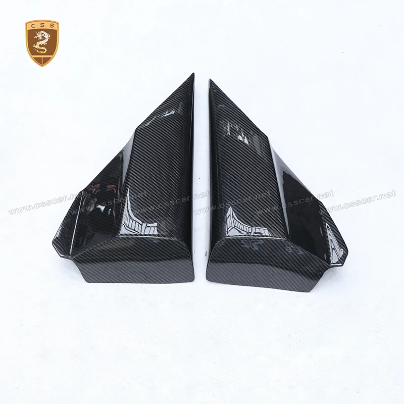 Real Dry Carbon Fiber Front Bumper Lip Guard For Lamborghini URUS S upgrade 1016 Style Roof Wing Spolier Engine Bonnet Hood Kits