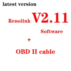 Upgraded Version for Renault Software Renolink V2.11 for Renault Car OBD2 Air-bag Reset Key Coding Auto Tools License Activation