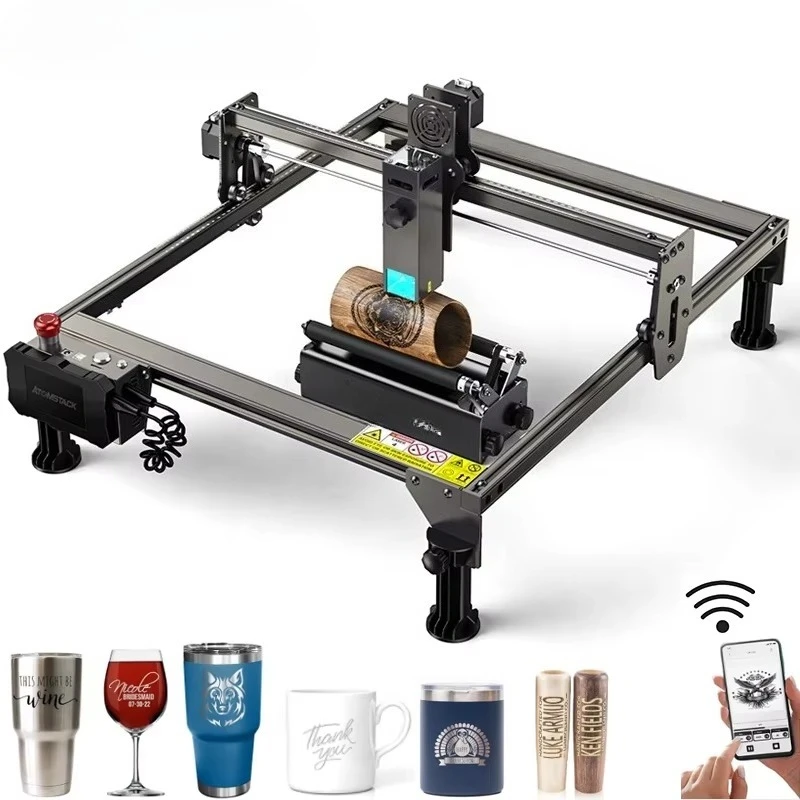 

YTYIN A10 X7 S10 Pro 50W Small Diode Wifi Controlled Metal Wood Jewelry Seal Engraving Metal Cutting Machines