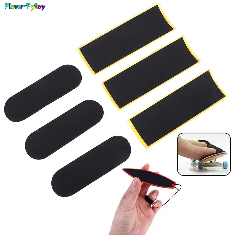 

5Pcs Black Fingerboard Deck Uncut Tape Stickers Black Foam Grip Tape Stickers Novelty Children Christmas Gift