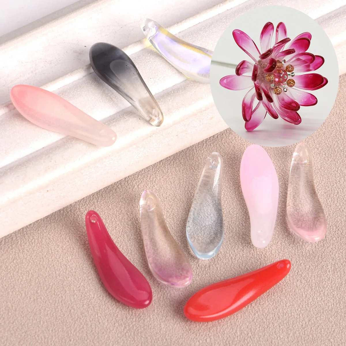 Lange Blütenblattform, 10 Stüc – Jewelry Making Drill Bewertung und Preis