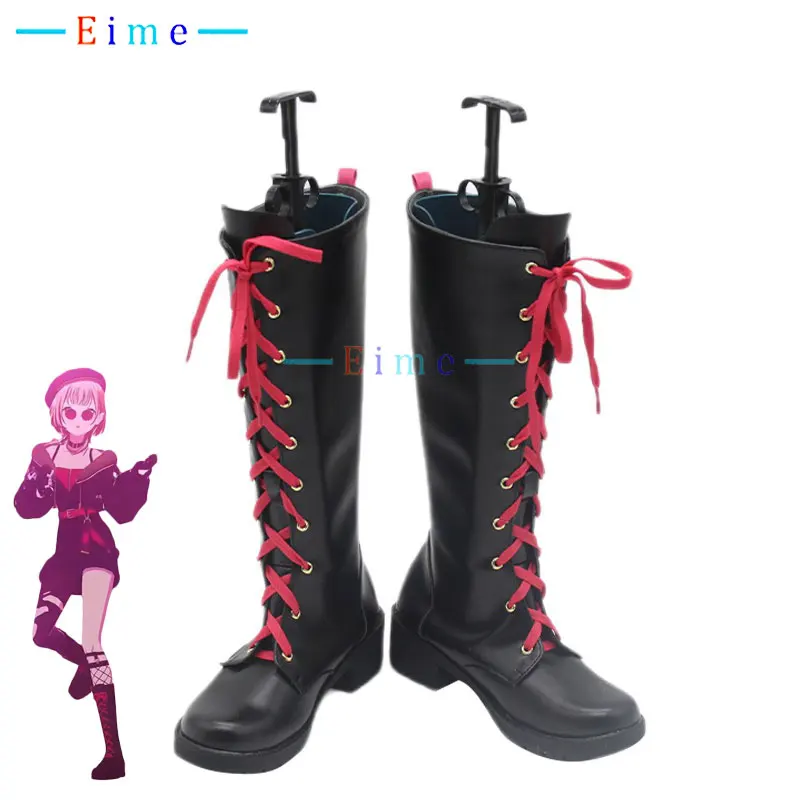 Azusawa Kohane Cosplay Shoes PJSK Cosplay Props Anime Accessories PU Leather Shoes Halloween Party Boots Custom Made