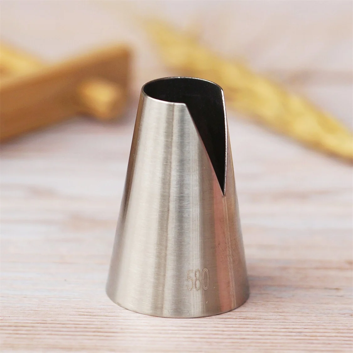 Sacos de Confeitar de Aço Inoxidável San Antonio 580 Médios, Bicos para Dumplings, Ferramentas de Decoração de Creme para Bolos e Confeitaria