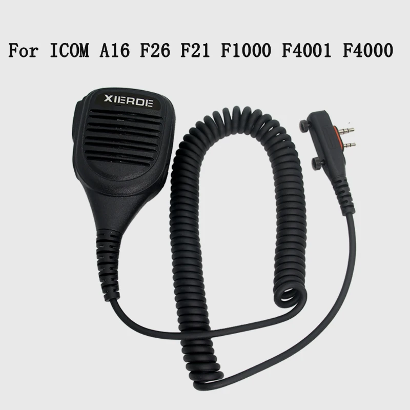

Walkie Talkie PTT Mic Ручной динамик Микрофон для ICOM IC-A16 F21 F26 F1000 F4000 F4001 Радио плечевой микрофон, голосовой микрофон