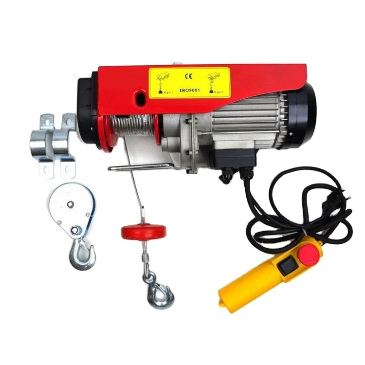 Light Weight PA1000 PA500 110v 220v 230v Wireless Remote Control Mini Micro Wire Rope Electric Hoist