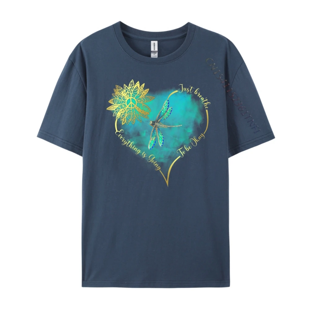 فقط تنفس كل شيء يذهب إلى أن يكون اليعسوب شحن مجاني العناصر بأقل أسعار الرجال قصيرة الأكمام المحملة عيد القديس باتريك