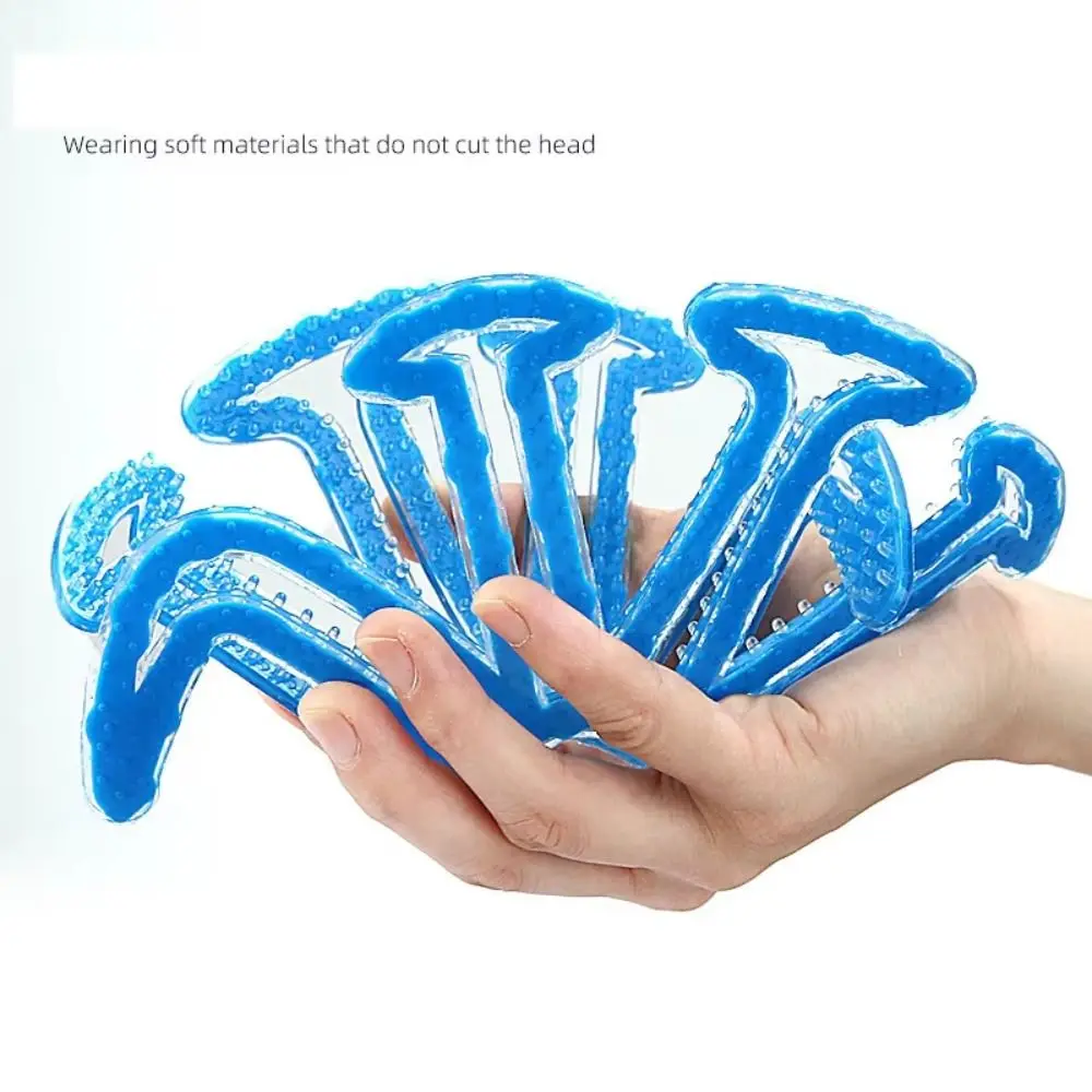 

10PCS Comfort Head Protection Protect The Hairstyle Breathable Helmet Lining Tpr Easy To Install Helmet Pad Electric Vehicle