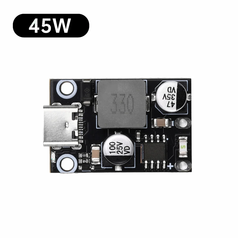 30W /45W Type-C USB QC3.0 QC2.0 DC-DC Buck Converter Charging Step Down Module PPS Fast Quick Charger Circuit Board Power Supply