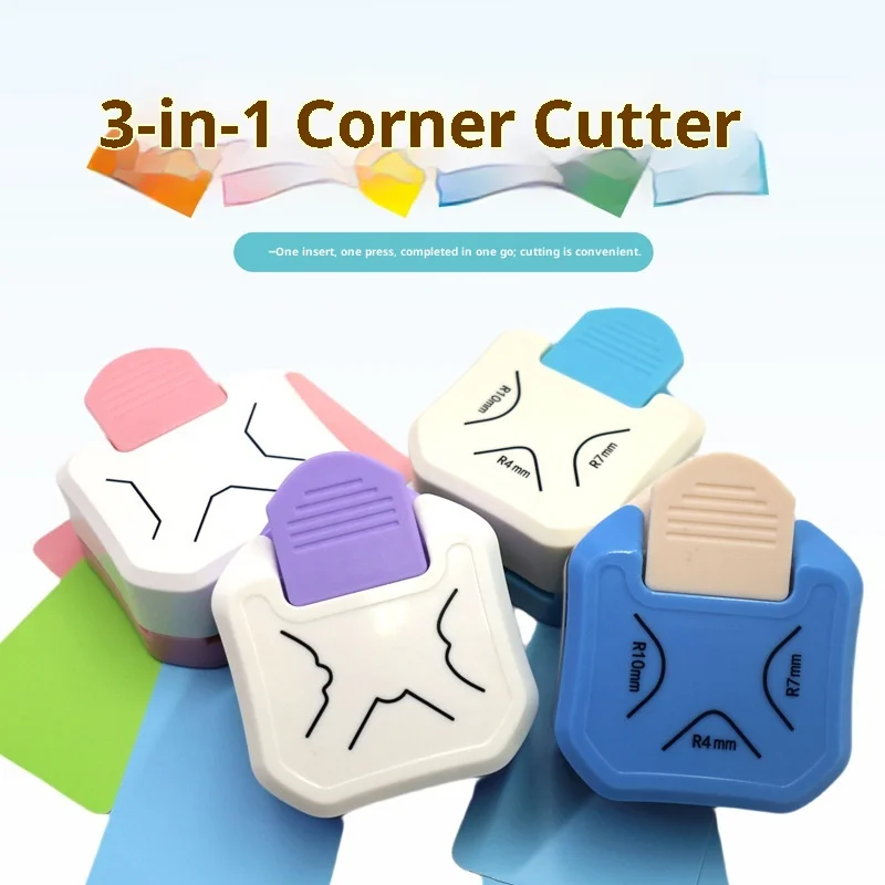 3-in-1 Cardboard Cutter, Corner Cutter, Photo Retoucher, Multi-Angle Right Angle Tip
