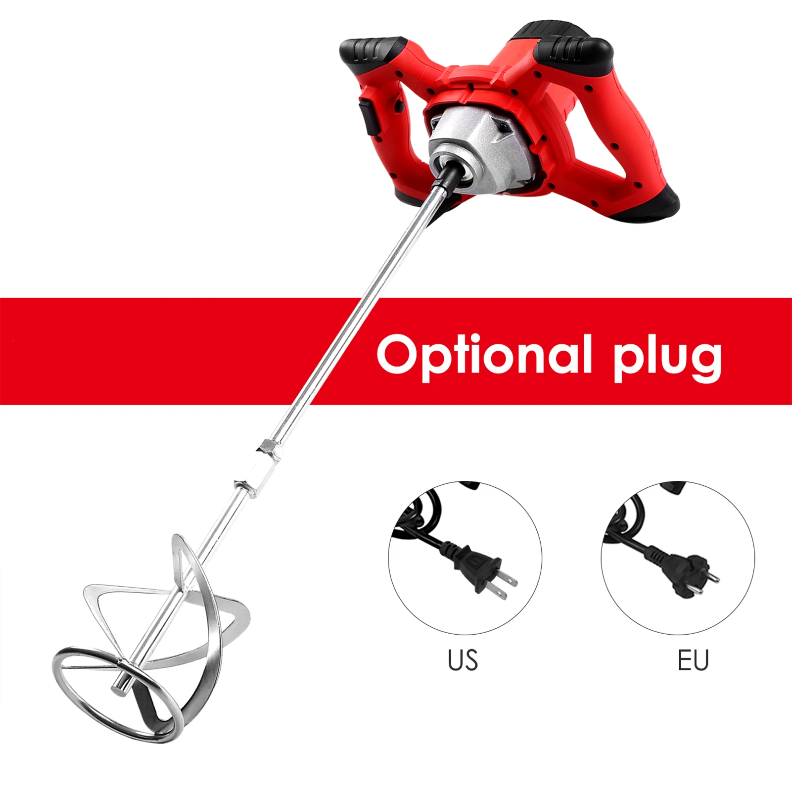 Agitateur électrique pour centre commercial en béton, 6 vitesses, mastic, mortier, peinture, boue