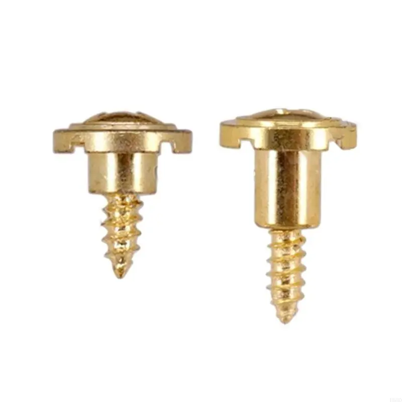 2pcs Round Slotted String Retainer Vintage String Trees Strings Retainer With Screw Electric Guitar Accessories