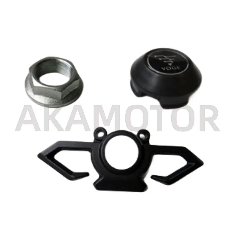 Steering Handle Lock Bracket / Stem Locking Nut / Upper Connecting Board Trim Decorative Cover for Loncin Voge 500ds Lx500-a