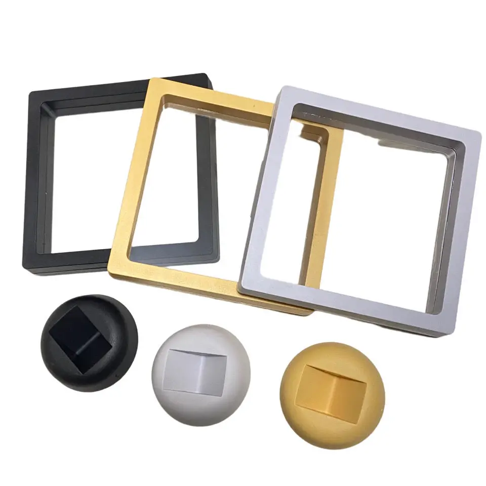 Plastic Transparent Film Display Rack Storage Rack Packaging Box For Jewelry Zippo Lighter 11*11cm Stand Holder Display