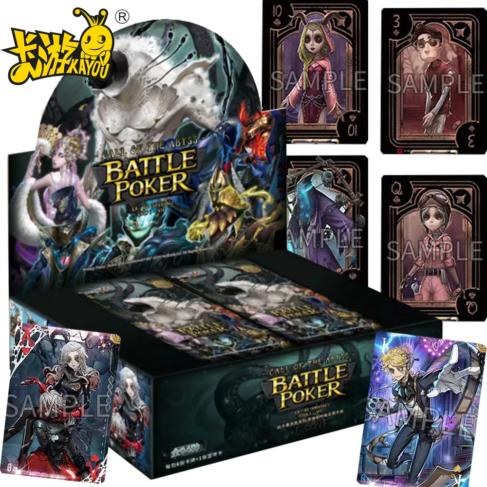 

KAYOU Original Identity V Collection Cards for Children Fun Gaming Experience Characters Battle Poker Cards Toys Creative Gifts