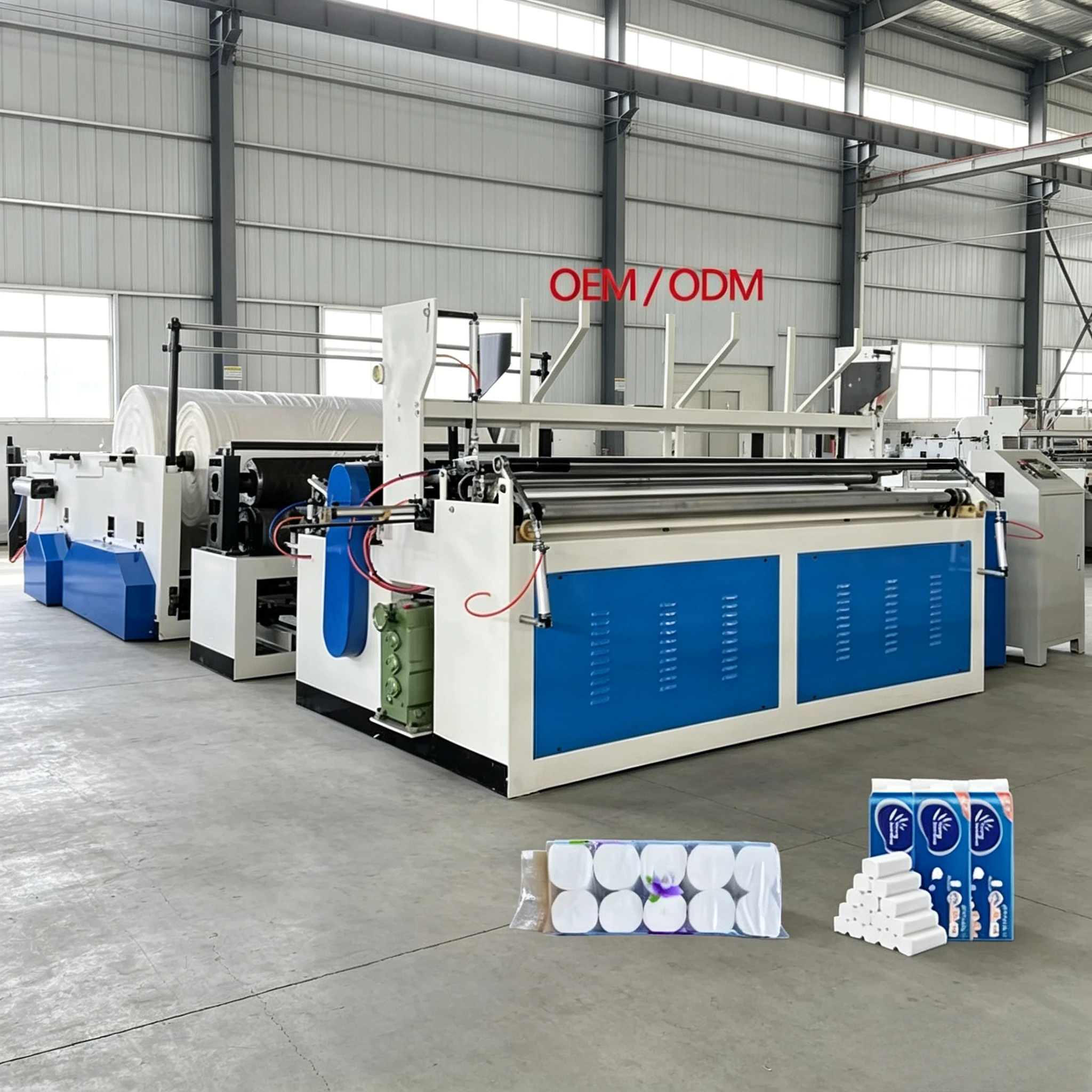 High Quality Small Toilet Paper Making Machine Custom Embossing Roller Toilet Paper Machinery Manufacturing in South Africa