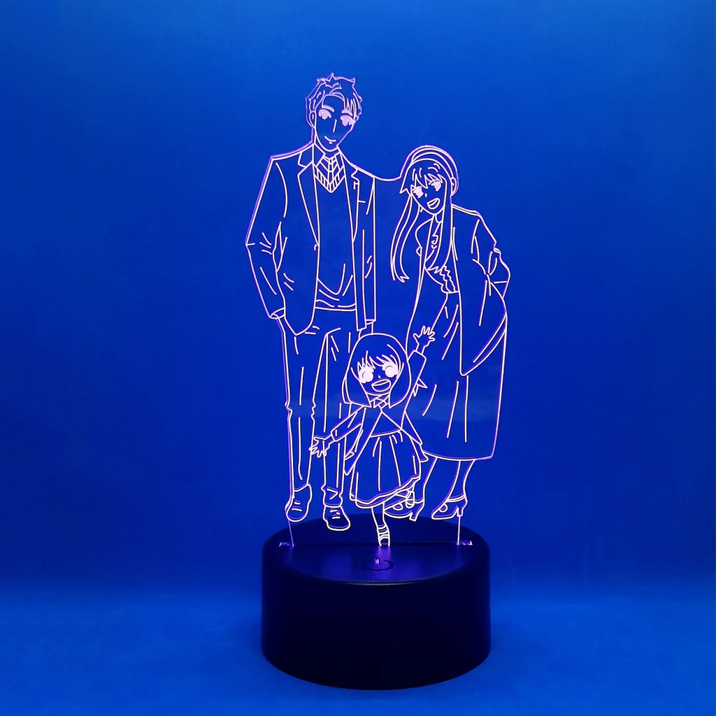 Anime Anya Forger Led Light For Kids Bedroom Decoration Birthday Room Decor Gift Desk 3d Lamp Manga