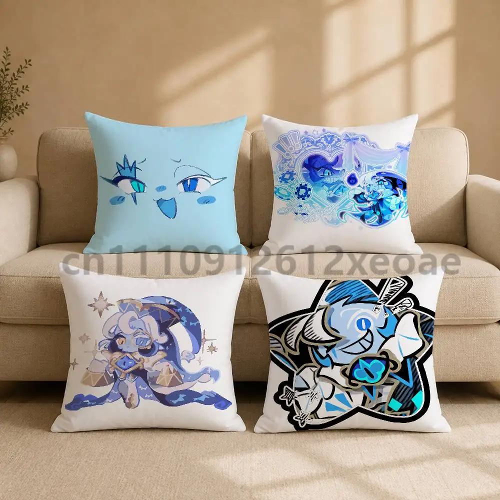 Shadow Milk Cookie Printed Pillow Cover Square Cushion Case for Sofa Couch Living Room Bedroom Home Decor