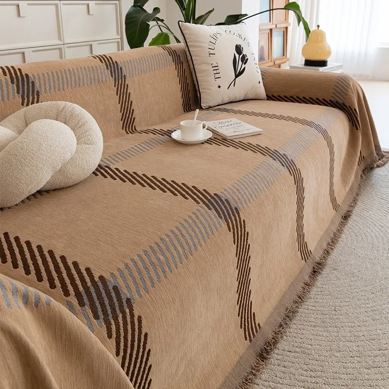 1PC Four-season Universal Simple Sofa Towel New Full Cover Non-slip Sofa Seat Cushion Cover Cloth Blanket Home Textile