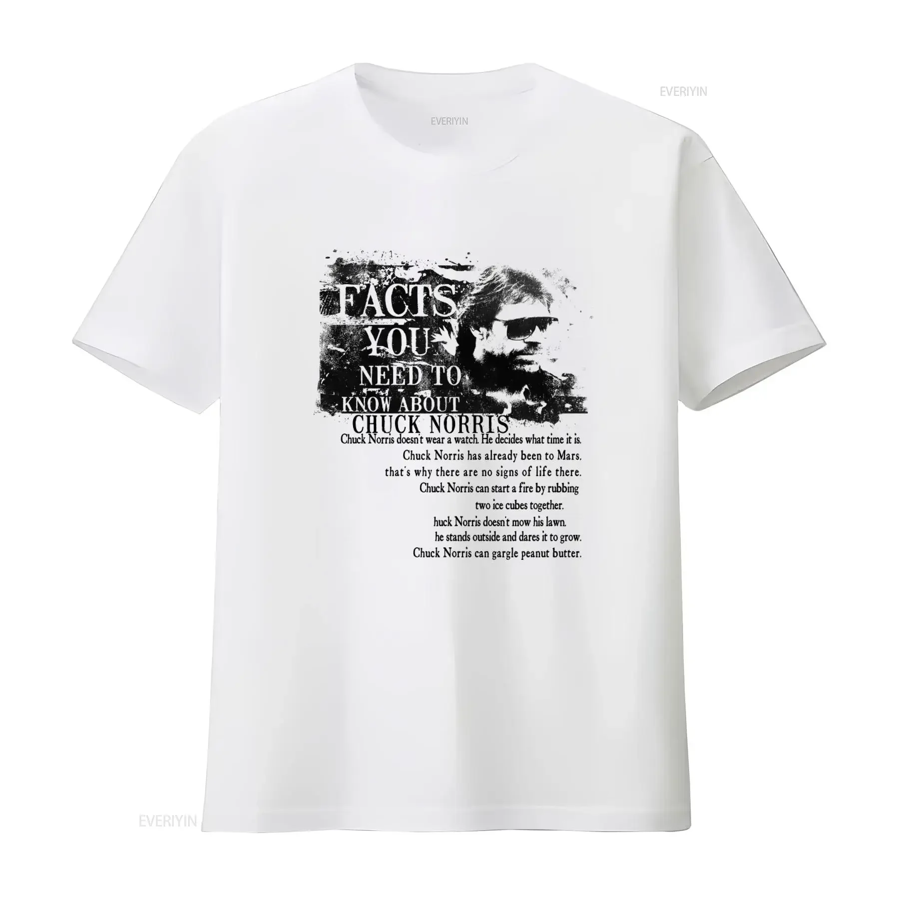Vintage Chuck Norris T Shirt Y2K 2000S Facts You Need To Know Design vintage Washed Slightly Comfortable fashion Casual