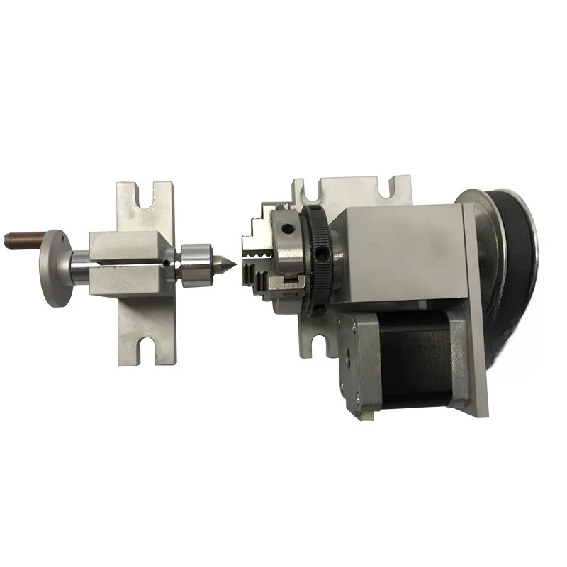 The fourth axis rotation 4 axis indexing head synchronous wheel numerical control three-dimensional engraving machine a axis