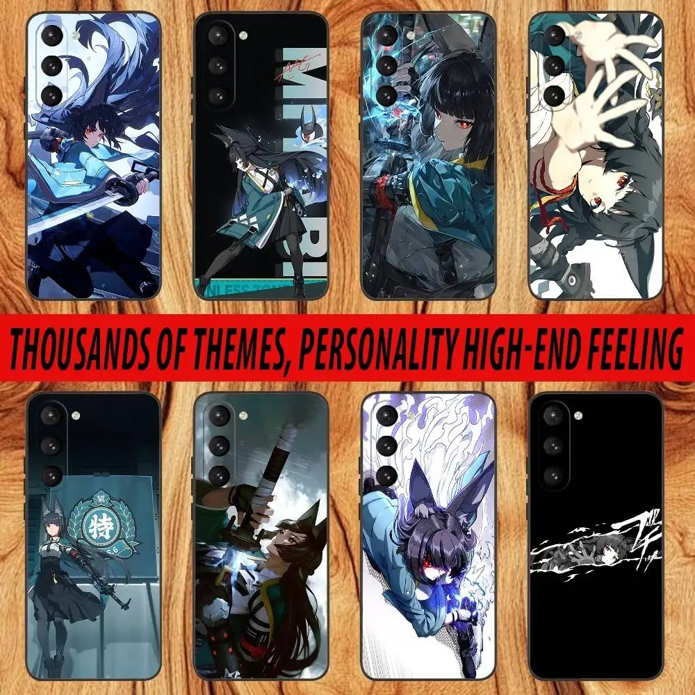 

Miyabi Hoshimi ZZZ Phone Case For Samsung S 25,24,23,22,30,21,10,9,Ultra,Plus,Lite,FE,4,5 G Black Soft Case