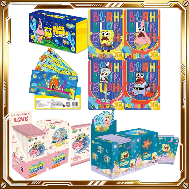 KABAO SpongeBob Card Polaroid Vol.3 Rainbow Inspiration Anime Trading Cards Game Birthday Holiday Toy Gifts for Woman and Man