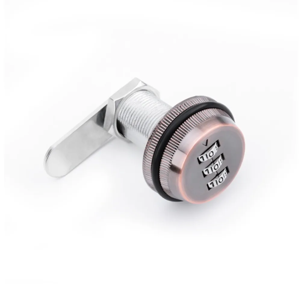 Zinc Alloy Cabinet Lock Multicolor Rotary Tongue Lock File Drawer Locks Cylinder Coded 3-Digit Password Metal Security Locks
